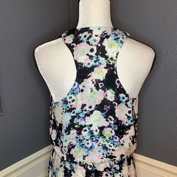 Parker leather and silk water color wrap dress - Picture 5 of 9